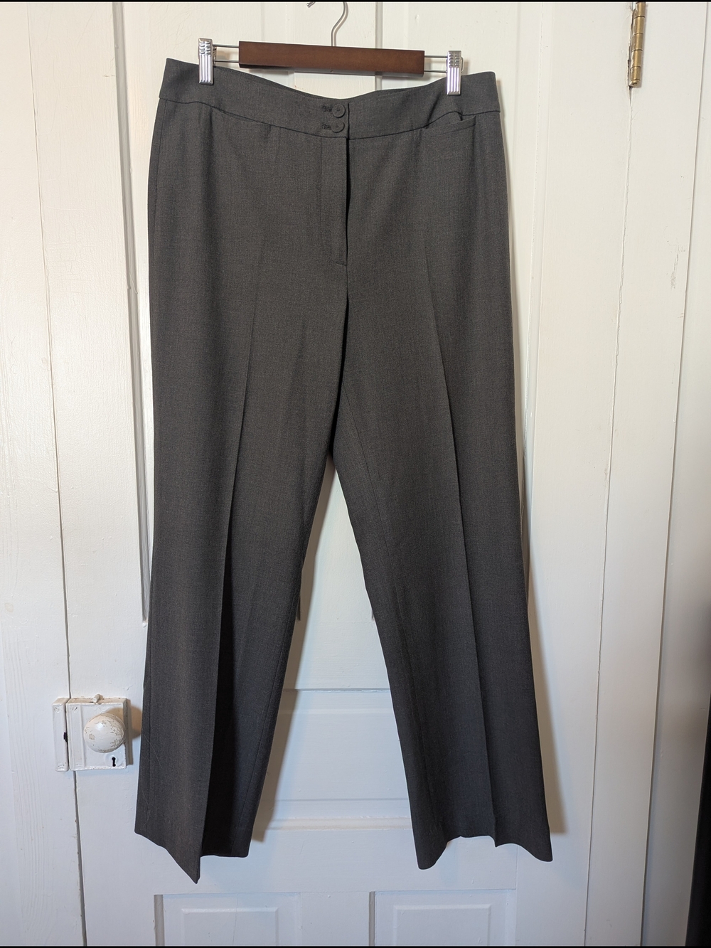Talbots Women's Gray Straight-Leg Dress Pants